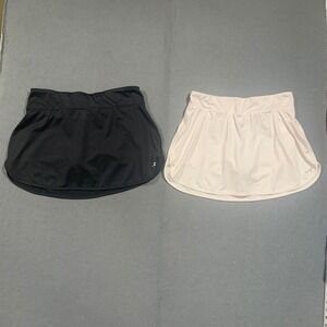 BCG‎ Womens Athletic Skort Set 2 Pack White Black Tennis Golf Skirt Medium